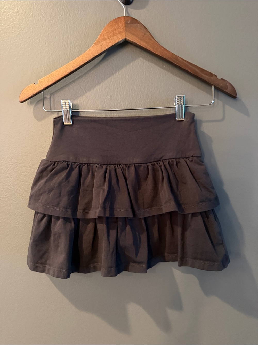 Mango Girl's Tiered Ruffle Mini Skirt - Black